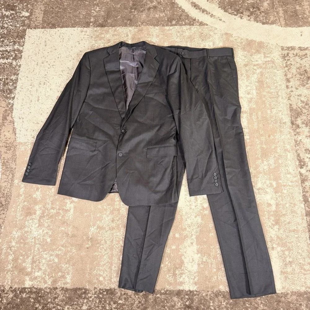 Brooks Brothers 1818 Regent Mens Gray Trabaldo Togna Estrato Suit 40L 34x34